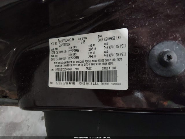 2005 Dodge RAM 1500 SLT/LARAMIE — фото 9