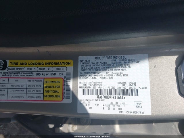 صورة مصغرة 9 لـ 2015 FORD FUSION SE