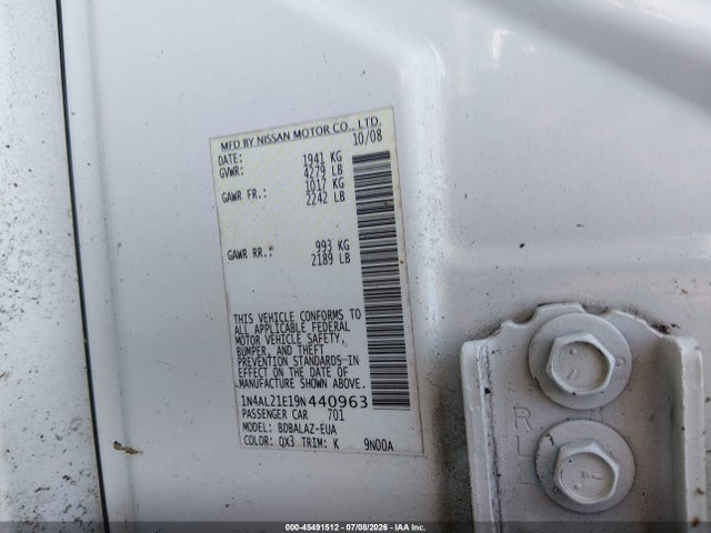 2009 Nissan ALTIMA 2.5 照片 9