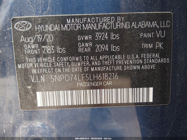 صورة 9 لـ 2020 Hyundai ELANTRA SE