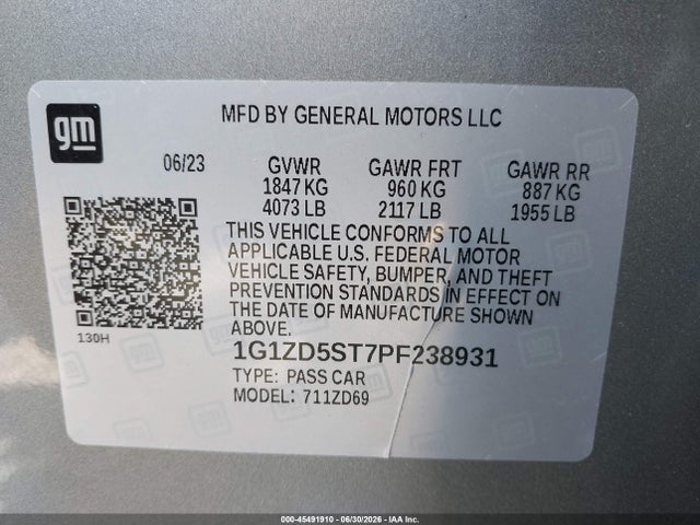 صورة 9 لـ 2023 Chevrolet MALIBU FWD 1LT