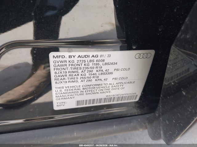 2023 AUDI Q4 E-TRON PREMIUM PLUS 40 RWD 9