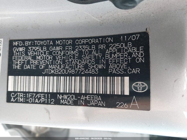 2008 Toyota PRIUS — фото 9