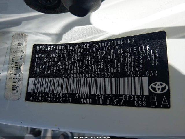 2015 Toyota COROLLA LE 照片 9