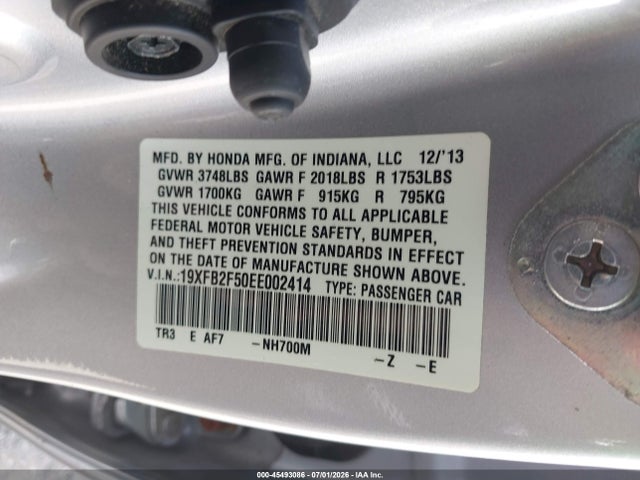 2014 Honda CIVIC LX 照片 9