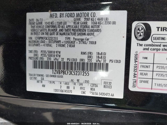 صورة 9 لـ 2012 FORD MUSTANG