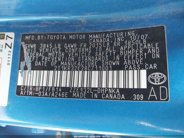 2008 Toyota MATRIX XR photo 9