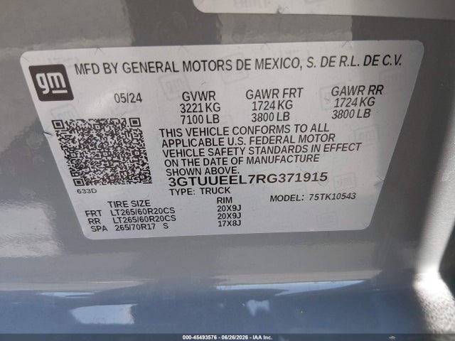 صورة 9 لـ 2024 GMC SIERRA 1500 4WD SHORT BOX AT4