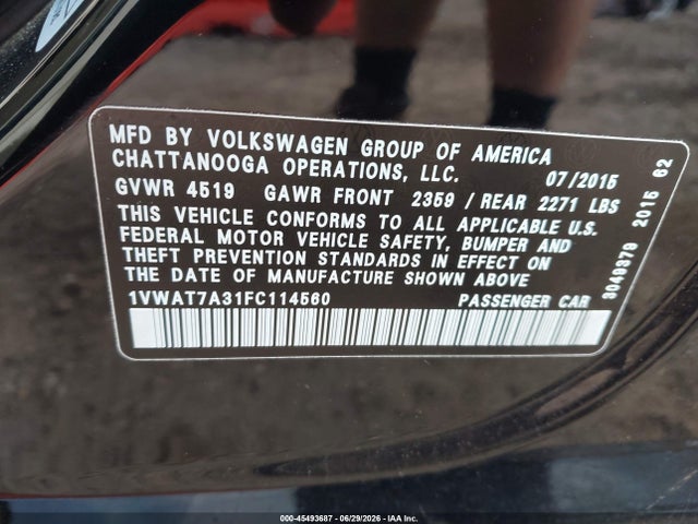 صورة 9 لـ 2015 Volkswagen PASSAT 1.8T LIMITED EDITION