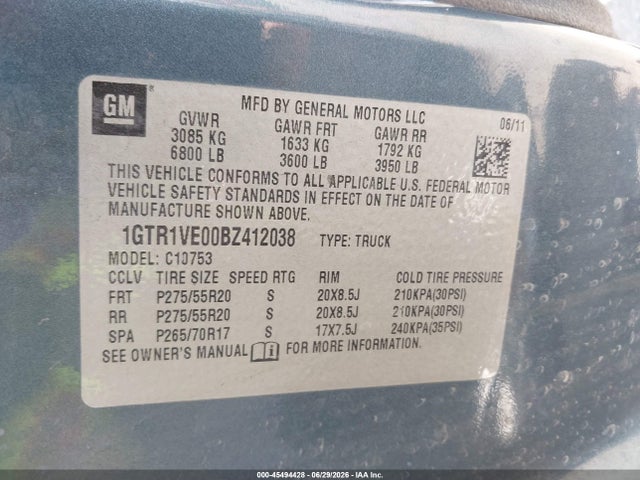 صورة مصغرة 9 لـ 2011 GMC SIERRA 1500 SLE