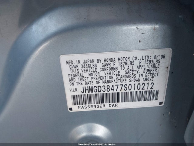 2007 Honda FIT 照片 9