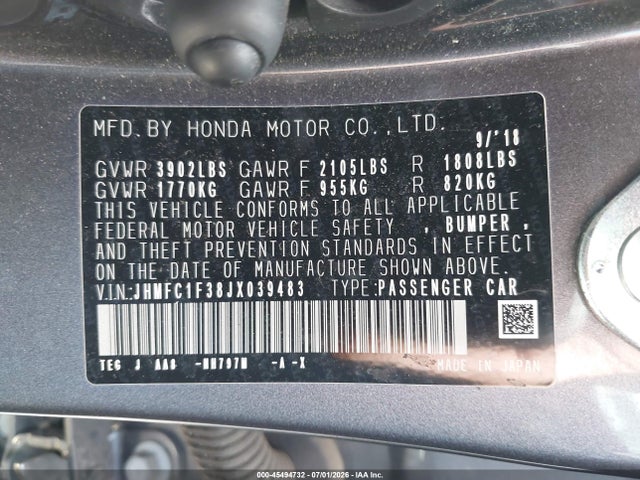 صورة 9 لـ 2018 Honda CIVIC EX-T