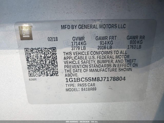 صورة 9 لـ 2018 Chevrolet CRUZE LS AUTO