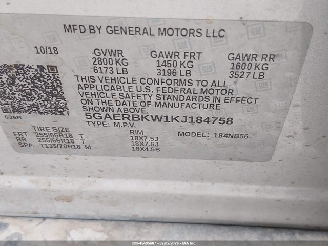 2019 BUICK ENCLAVE FWD ESSENCE 9