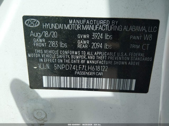 صورة 9 لـ 2020 Hyundai ELANTRA SE