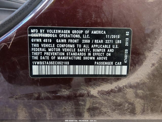 2014 Volkswagen PASSAT 1.8T SE photo 9