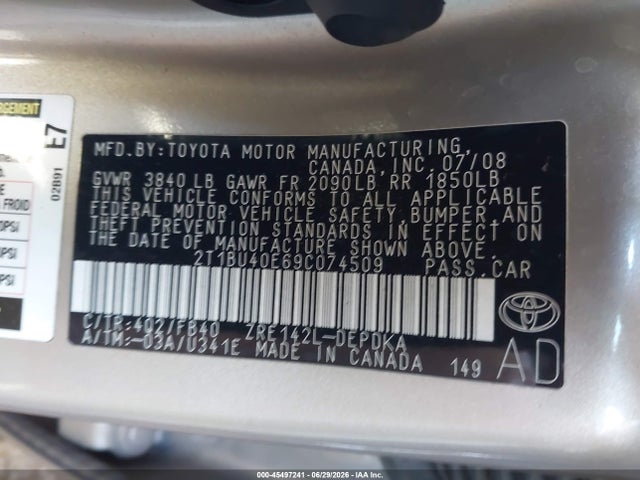 2009 Toyota COROLLA LE photo 9
