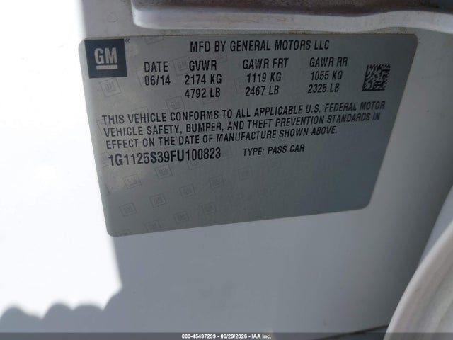 صورة 9 لـ 2015 Chevrolet IMPALA 2LT