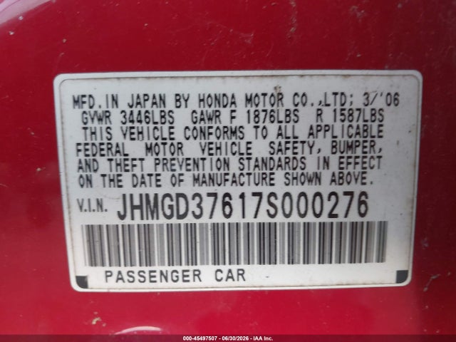 2007 Honda FIT SPORT 照片 9