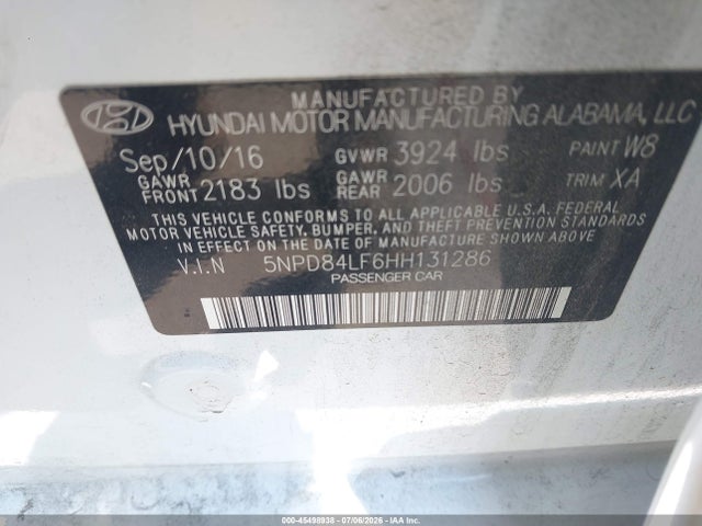 صورة 9 لـ 2017 Hyundai ELANTRA LIMITED
