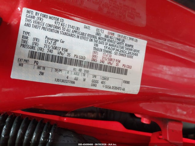 2013 FORD FOCUS SE 照片 9