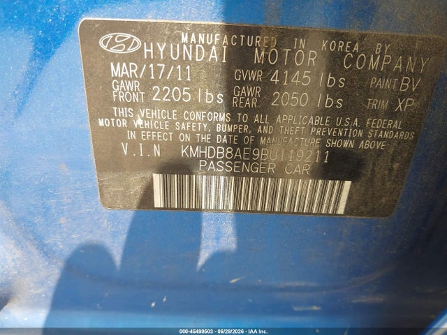 صورة 9 لـ 2011 Hyundai ELANTRA TOURING GLS