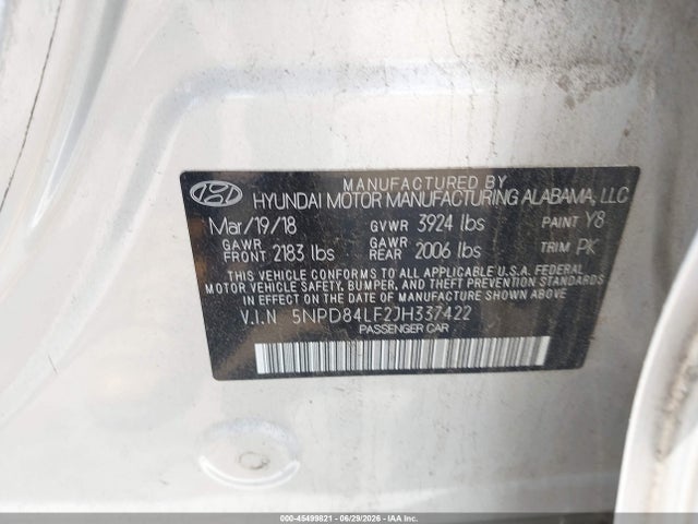 صورة 9 لـ 2018 Hyundai ELANTRA SEL
