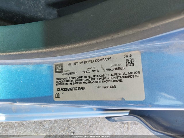 2015 Chevrolet SPARK 1LT CVT — фото 9