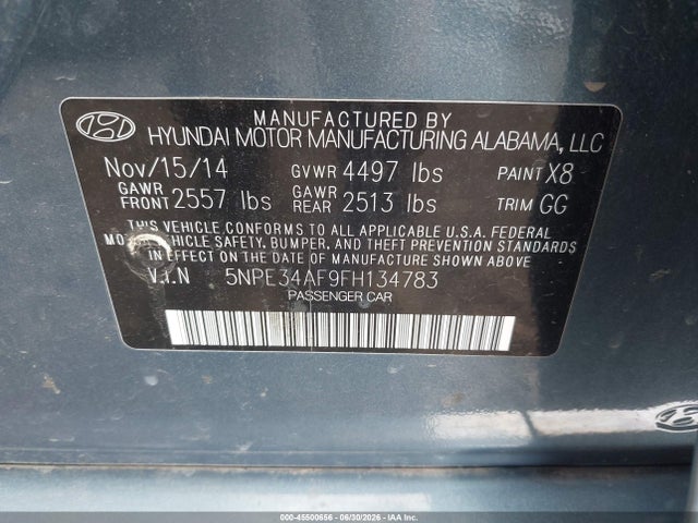 صورة 9 لـ 2015 Hyundai SONATA SPORT