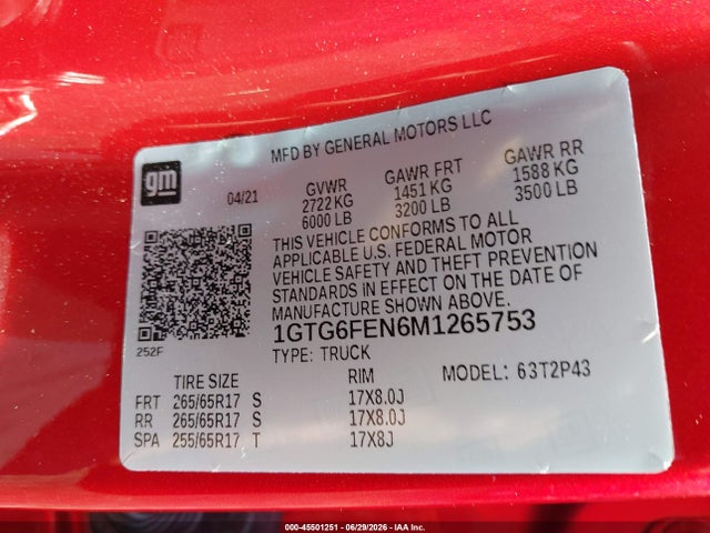 2021 GMC CANYON 4WD SHORT BOX AT4 - LEATHER — фото 9