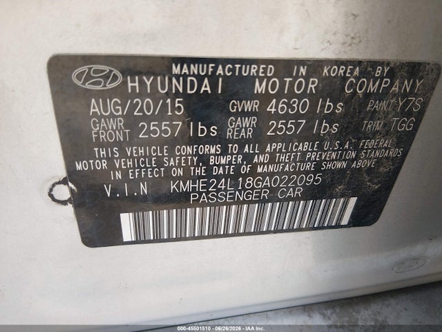 2016 Hyundai SONATA HYBRID SE — фото 9
