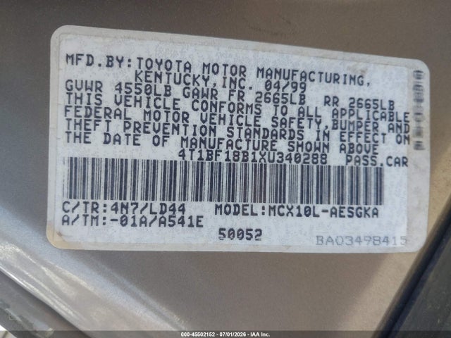 1999 Toyota AVALON XLS photo 9