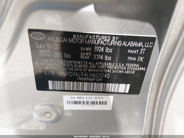 صورة 9 لـ 2020 Hyundai ELANTRA SE