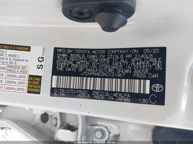 صورة 9 لـ 2021 Toyota COROLLA LE