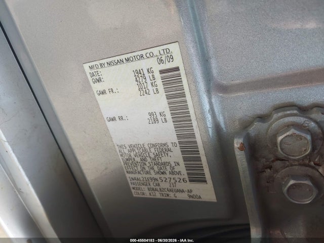 2009 Nissan ALTIMA 2.5 S 照片 9