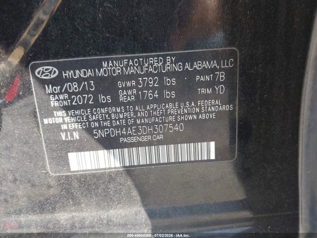 2013 Hyundai ELANTRA GLS — фото 9