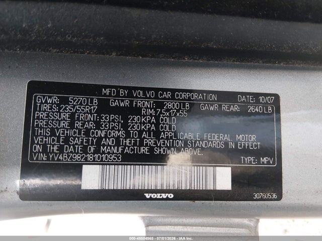 2008 Volvo XC70 3.2 照片 9