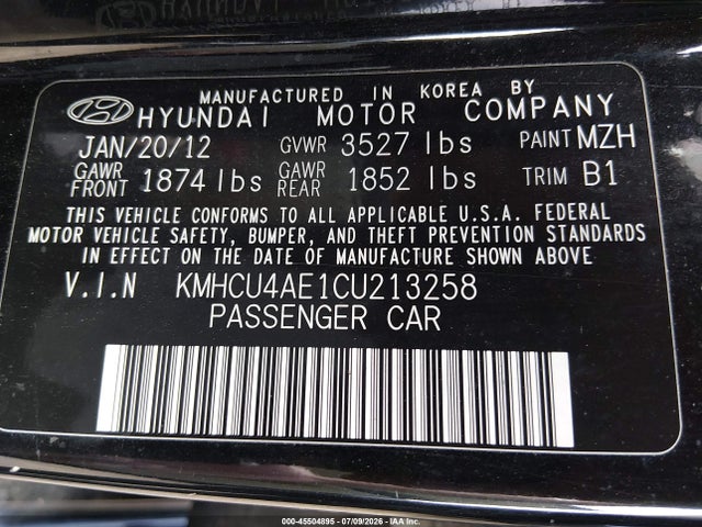 صورة 9 لـ 2012 Hyundai ACCENT GLS