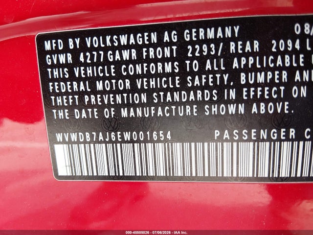 2014 Volkswagen GOLF 2.5L (A6) (NO LONGER ORDERABLE) photo 9