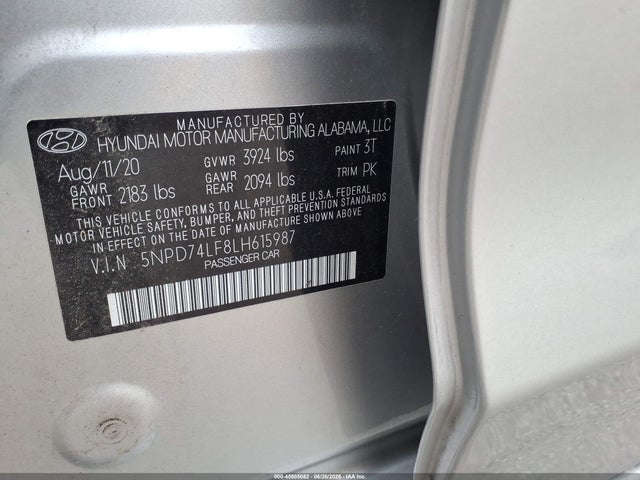 2020 Hyundai ELANTRA SE 照片 9