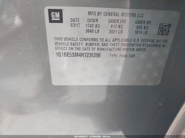 صورة 9 لـ 2017 Chevrolet CRUZE LT AUTO