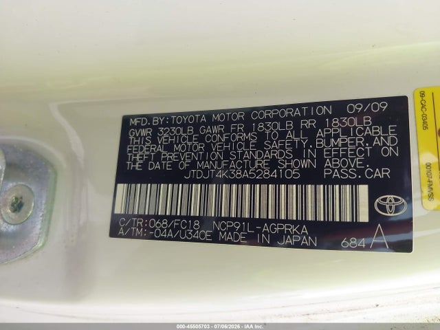 2010 Toyota YARIS 照片 9