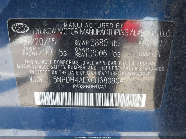 2016 Hyundai ELANTRA SE — фото 9