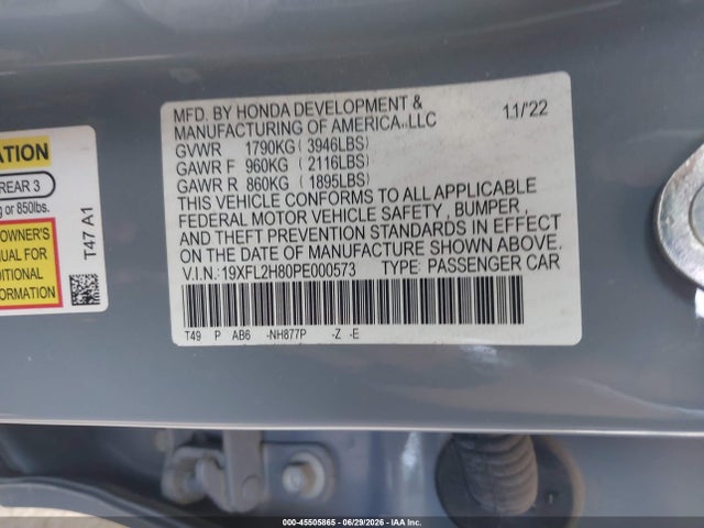 2023 Honda CIVIC SPORT 照片 9