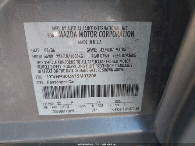 2007 Mazda MAZDA6 I SPORT 照片 9