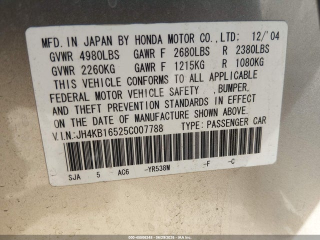 2005 Acura RL 3.5 照片 9