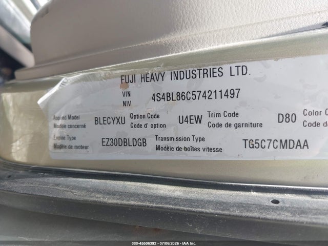 صورة 9 لـ 2007 Subaru OUTBACK 3.0R L.L. BEAN EDITION