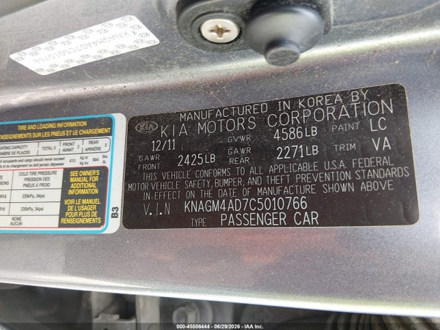 2012 KIA OPTIMA HYBRID EX photo 9