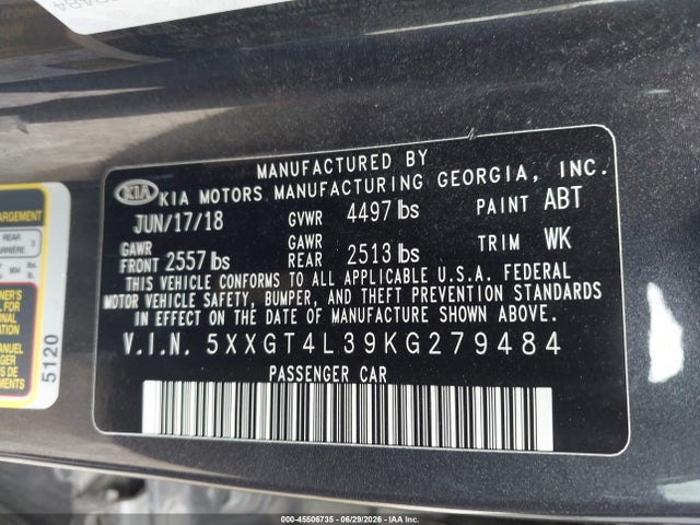 2019 KIA OPTIMA LX 照片 9