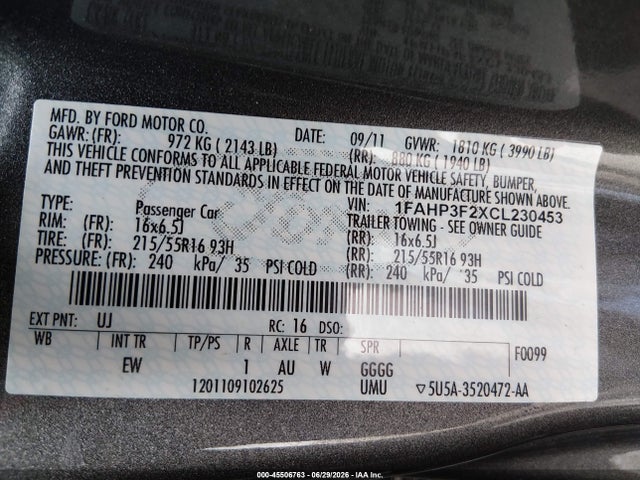 2012 FORD FOCUS SE photo 9